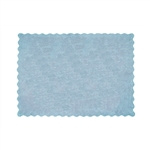 tapis uni bleu pour enfants lavable a machine coton li az image